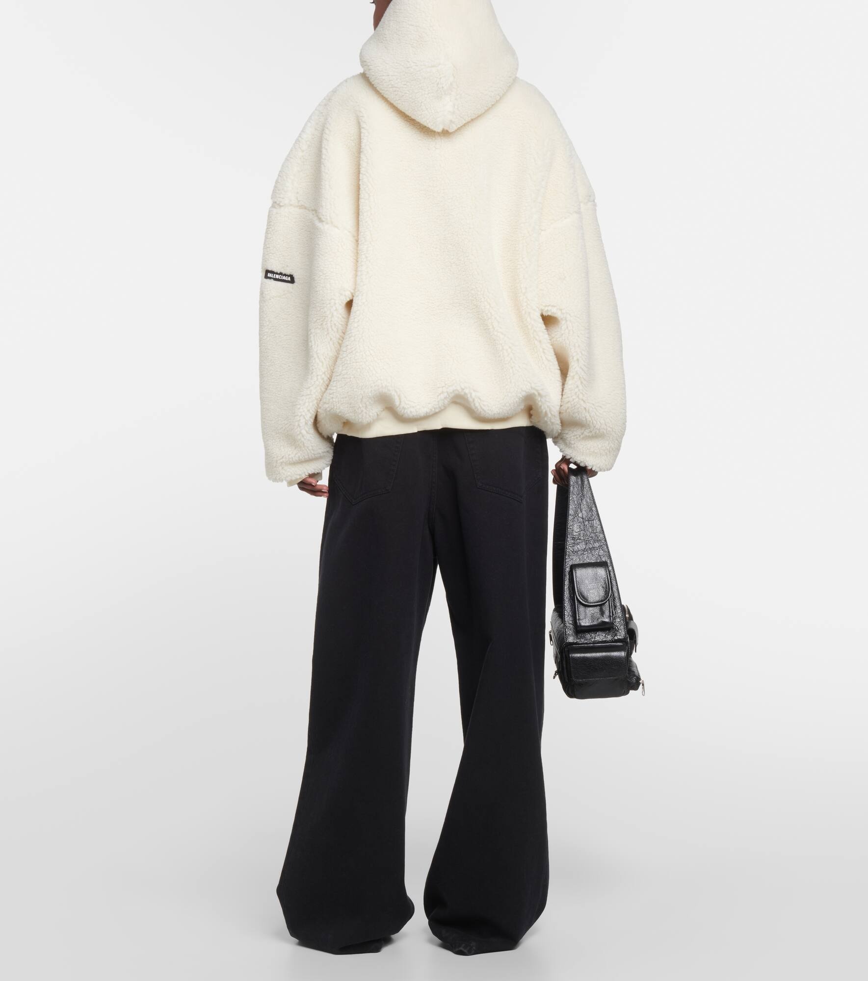 Outerwear faux-shearling hoodie - 3