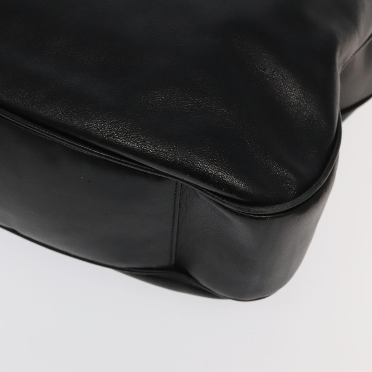 GUCCI Bamboo Hand Bag Leather Black Gold 001 1781 001 1781 - 12