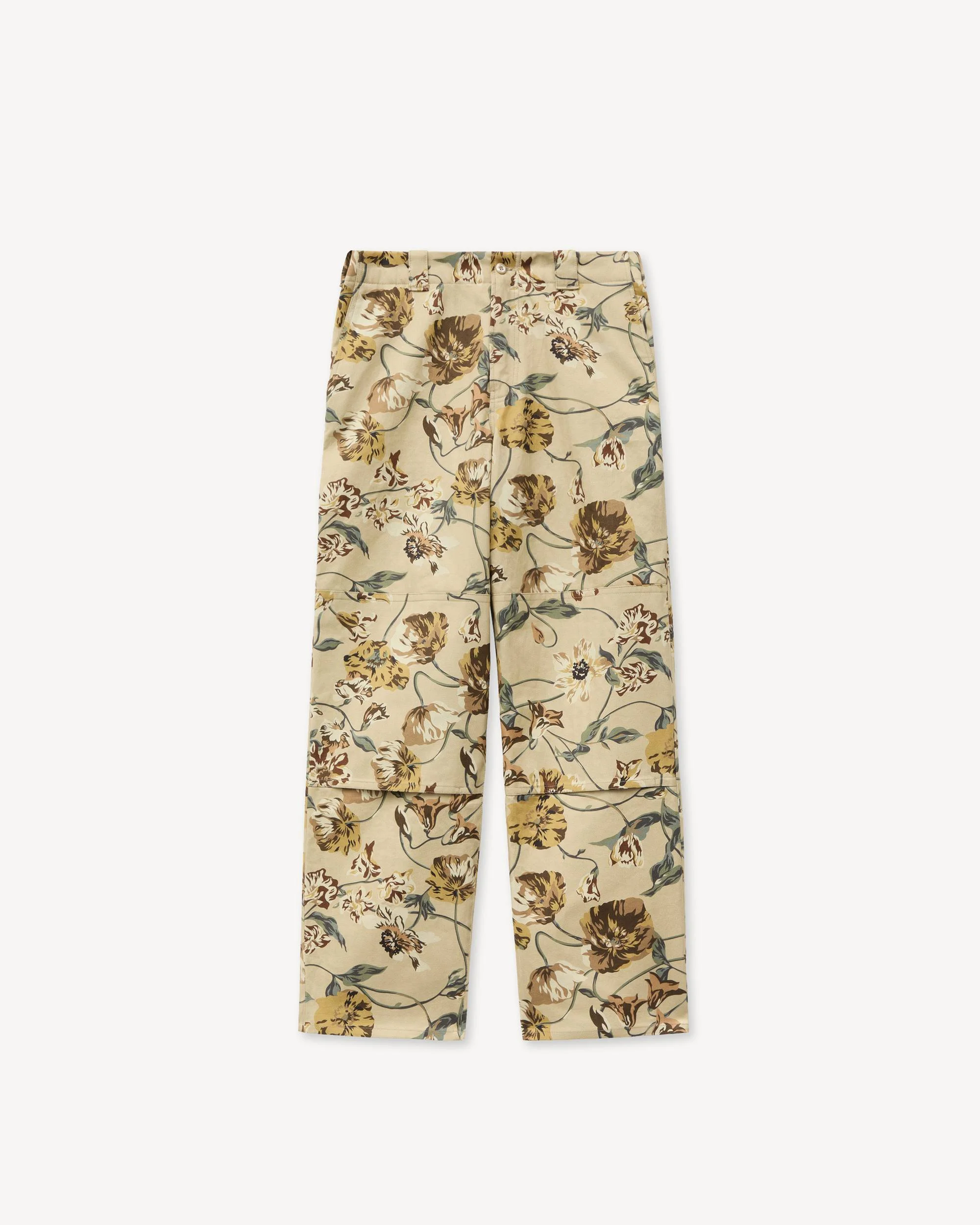 'KENZO Wildflower' double knee chino in herringbone cotton - 1