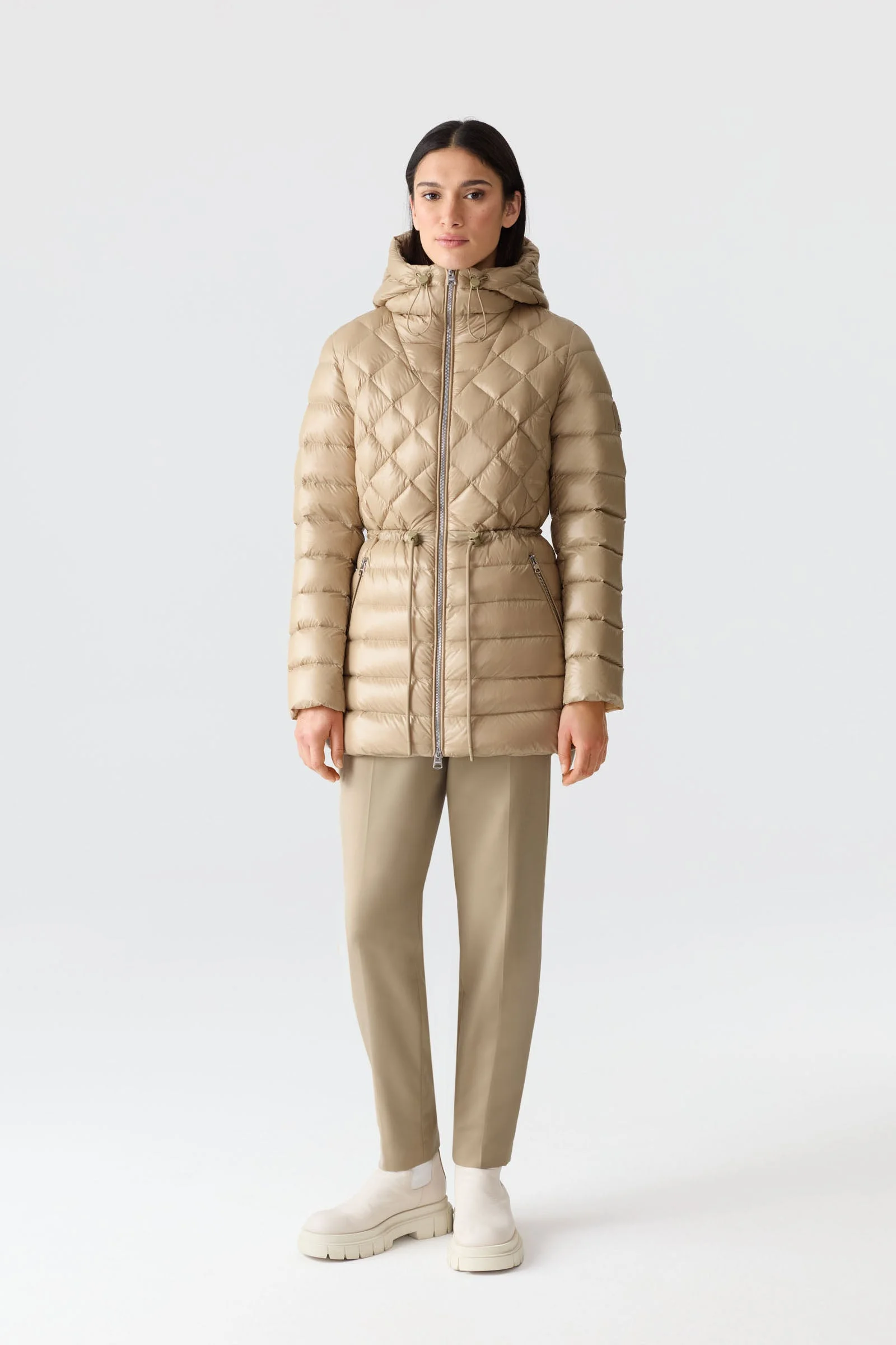 TOOKY Diamond Quilted Light Down Jacket - 1