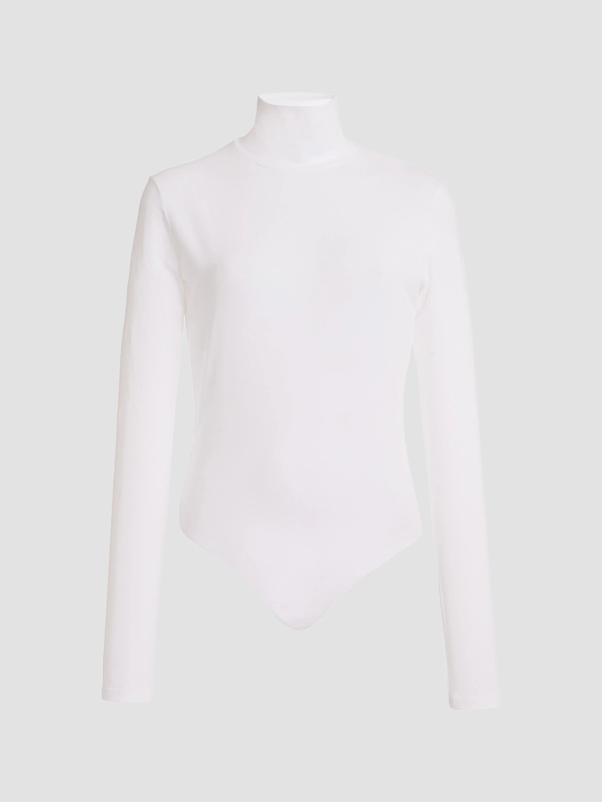 Women's Turtleneck Bodysuit - White - 1