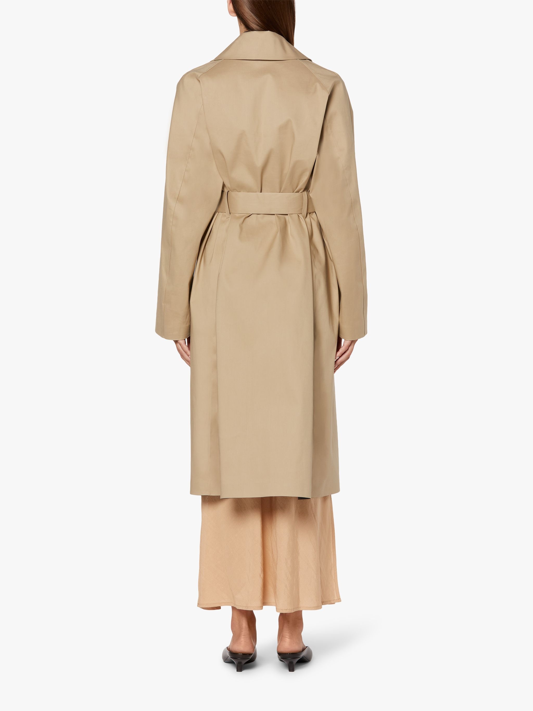 KINTORE FAWN BONDED COTTON TRENCH COAT | LR-1039 - 4