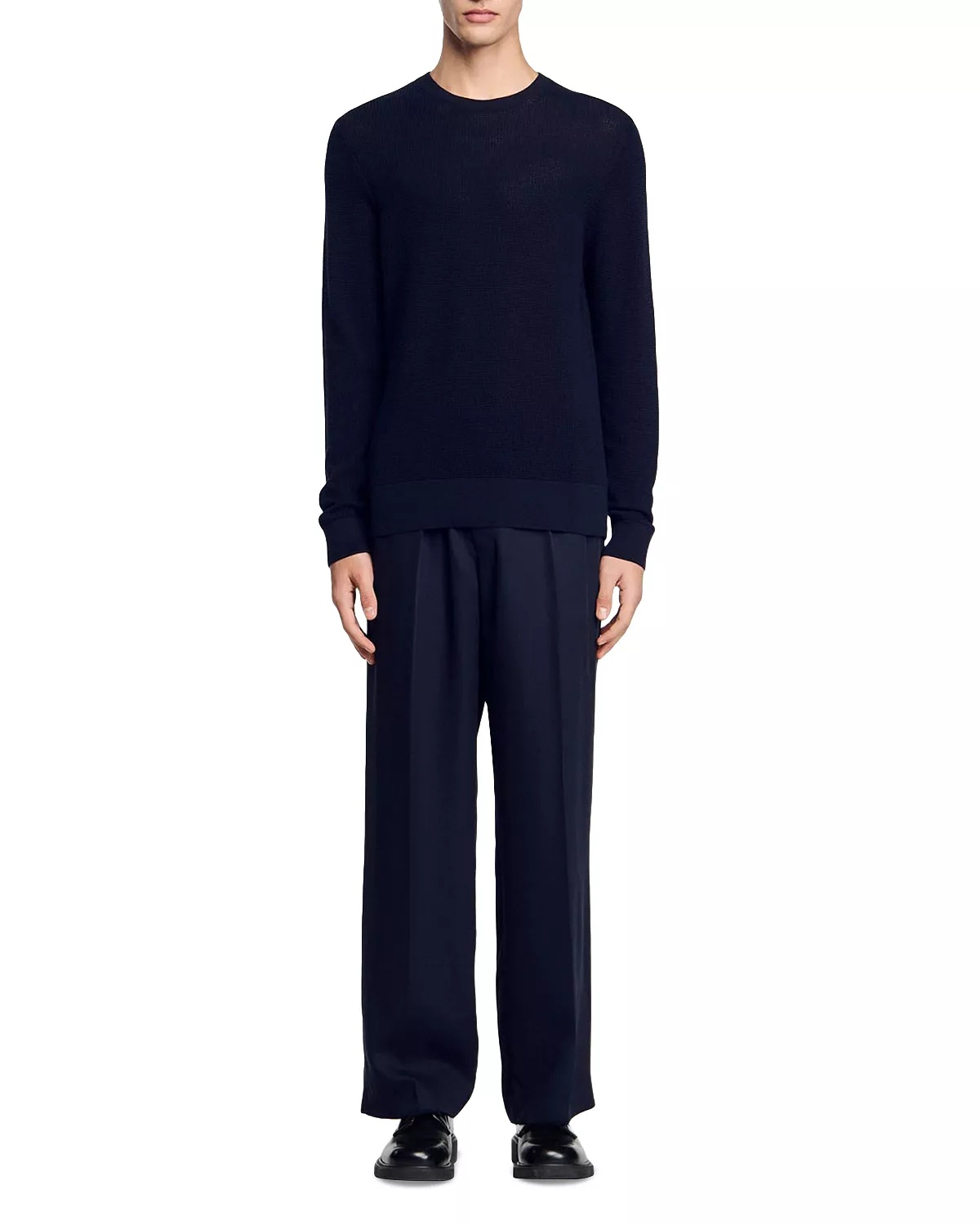 Textured Crewneck Sweater - 3