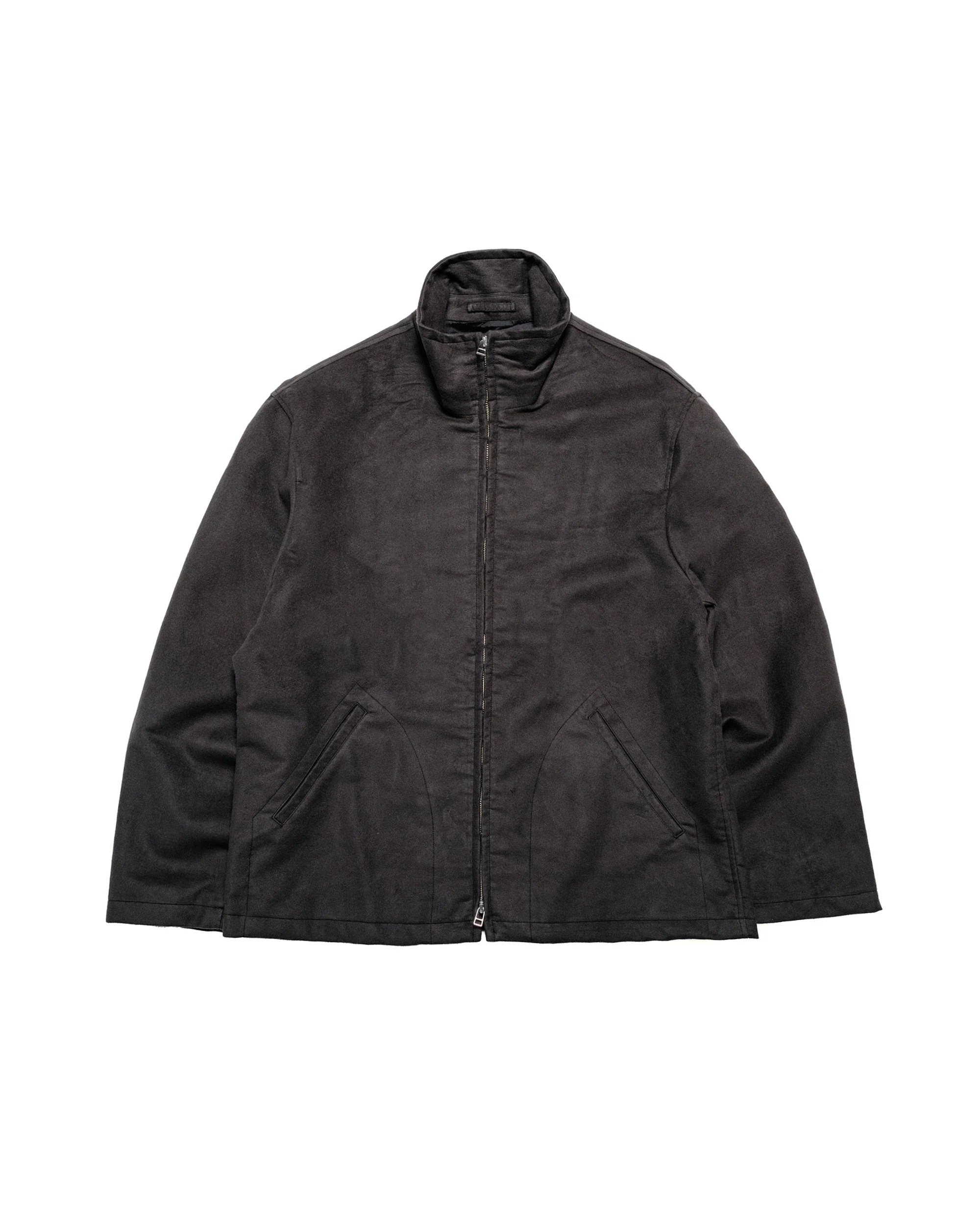Circuit Jacket Charcoal Cotton Silk Moleskin - 1