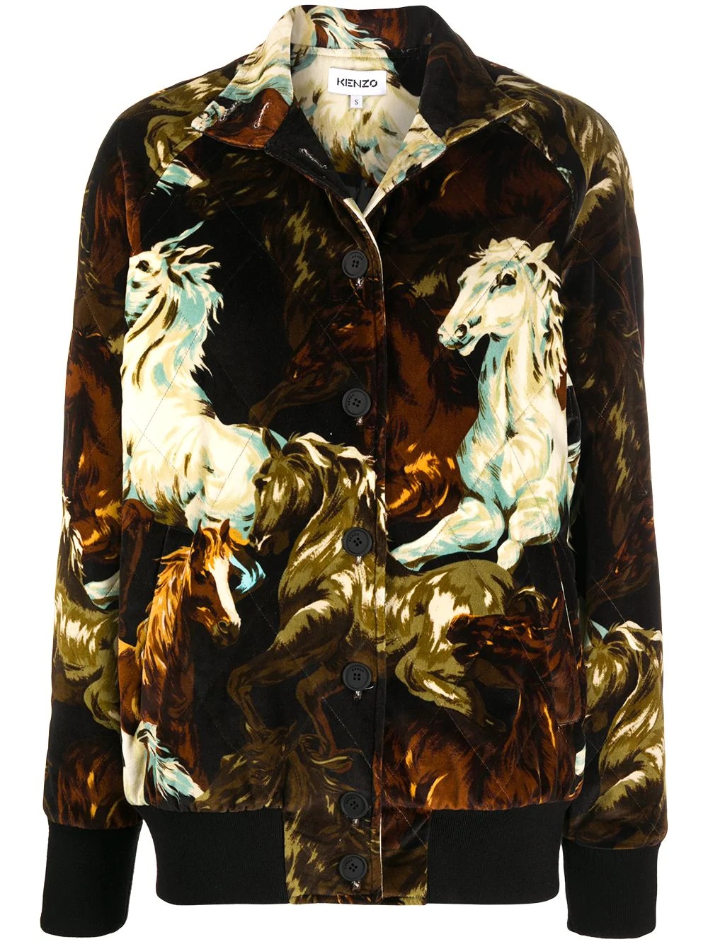 horse-print jacket - 1