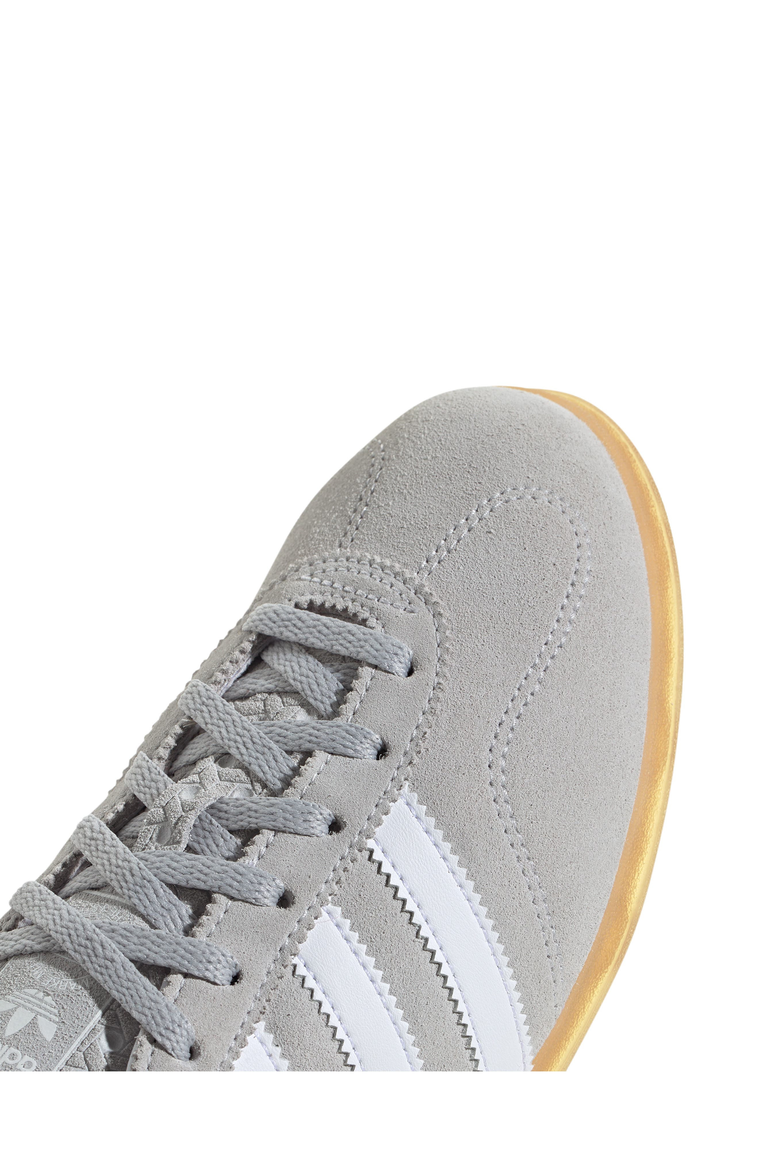 adidas Gazelle Lo Pro Sneaker in Grey/White/Gum at Nordstrom - 8