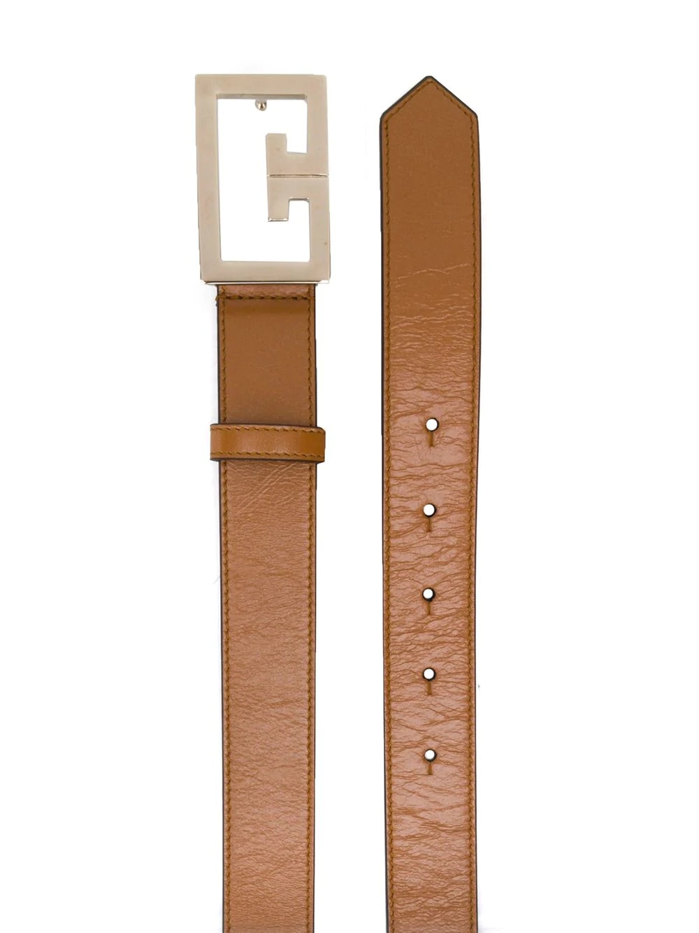 double G leather belt - 2