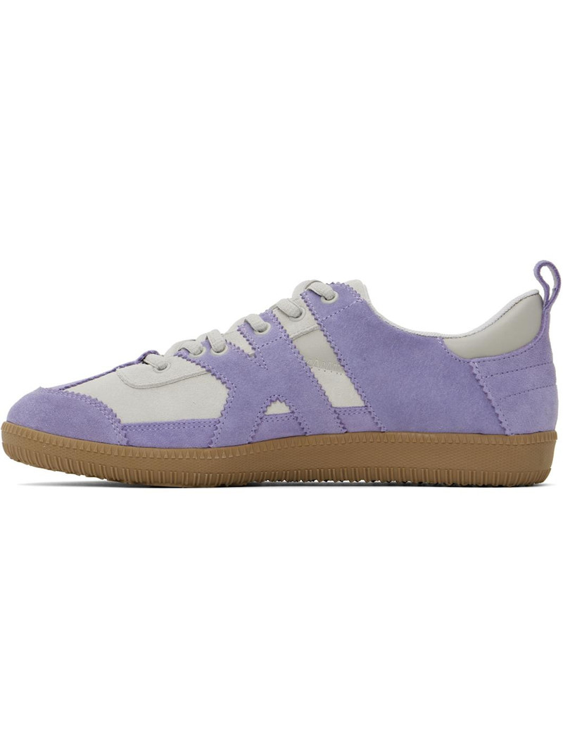 Purple & Gray K Soccer Sneakers 3