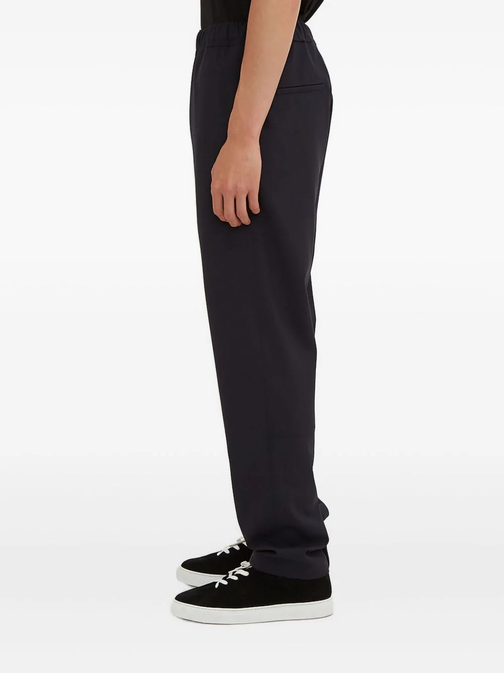 virgin wool loose-fit trousers - 1