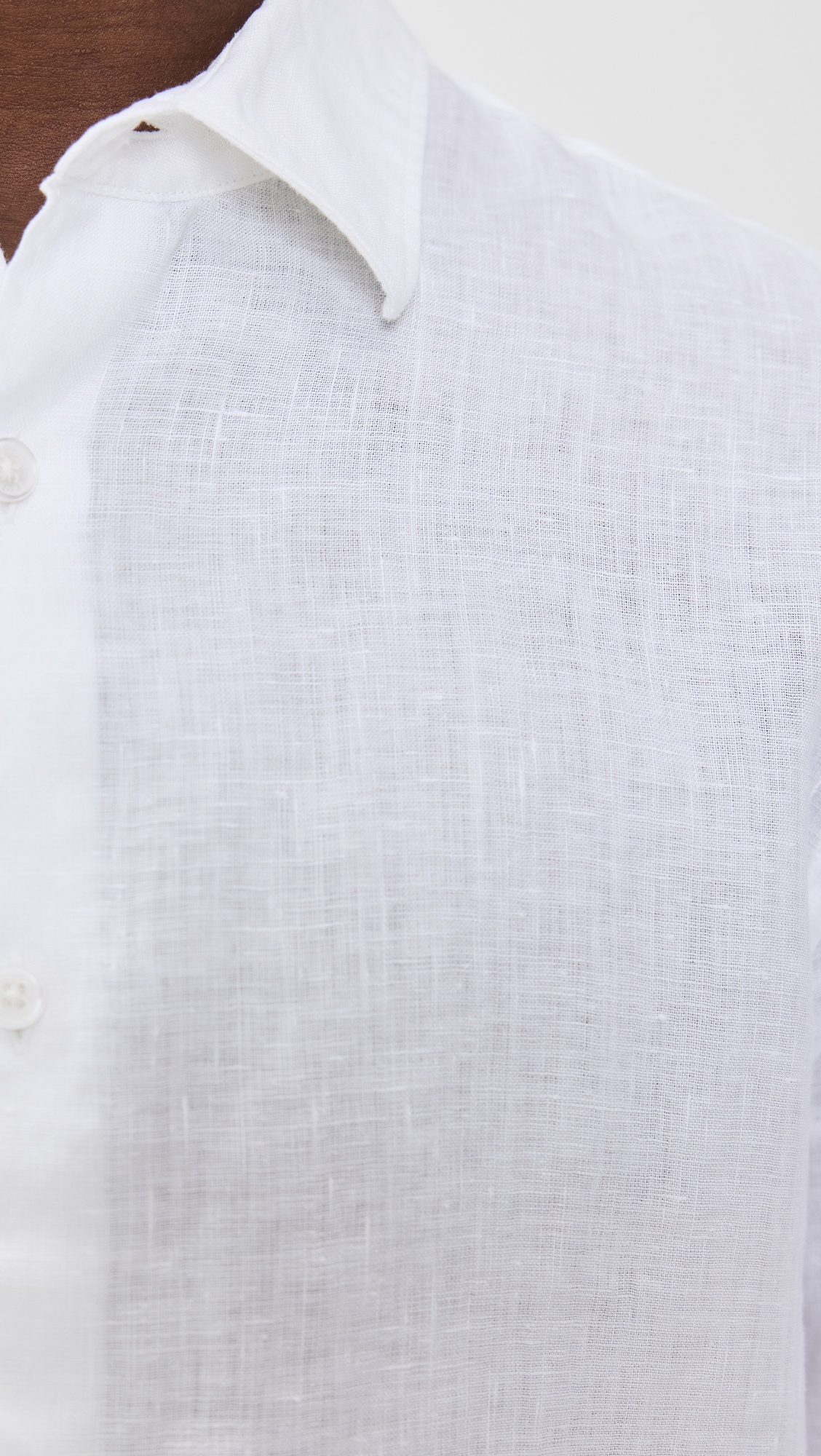 Giles Linen Button Down Shirt - 5