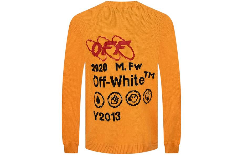 Off-White Industrial Y013 Knit Crewneck Tee 'Yellow' OMHE032F19E370166010 - 2