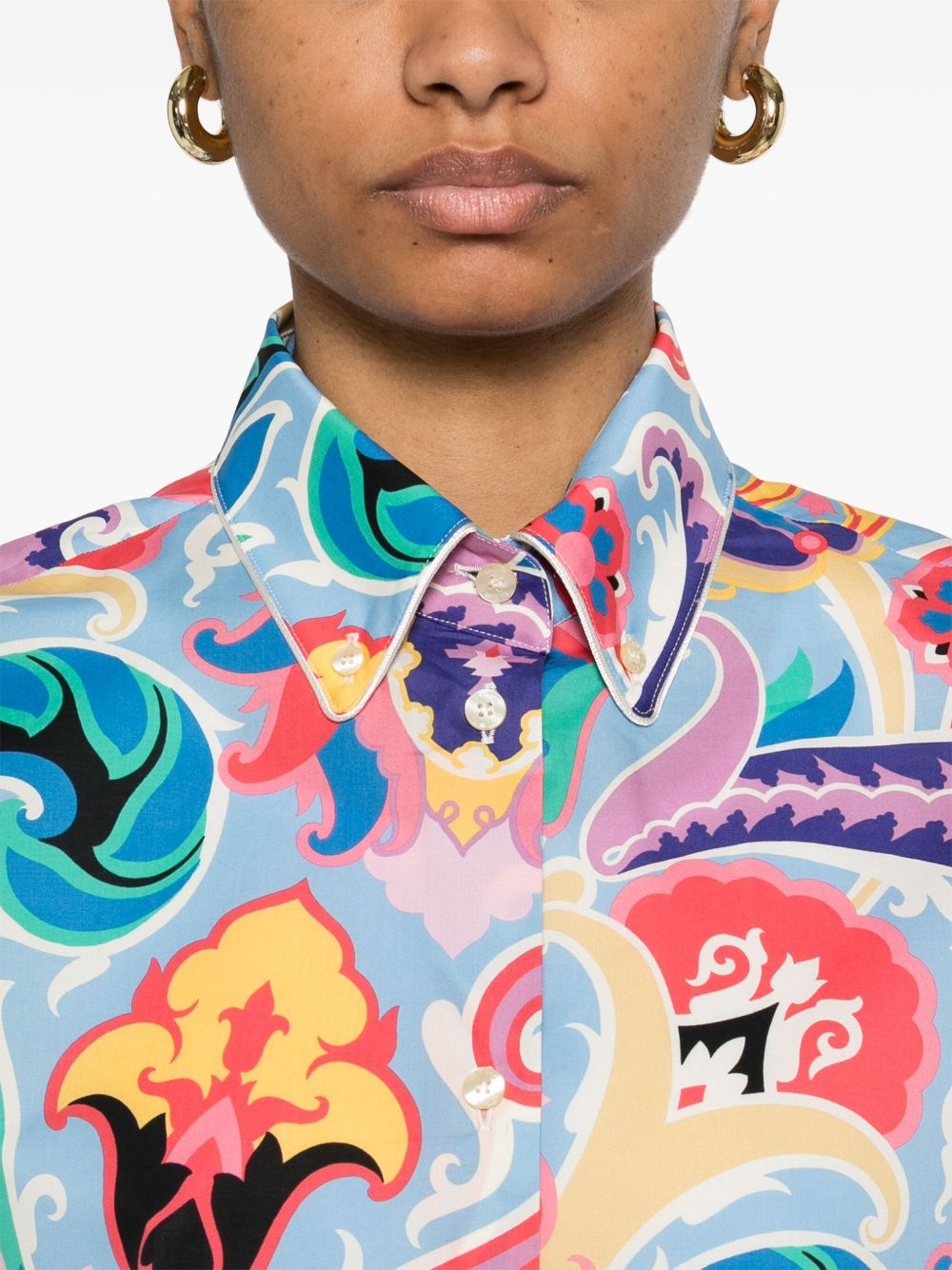 paisley-print shirt - 5
