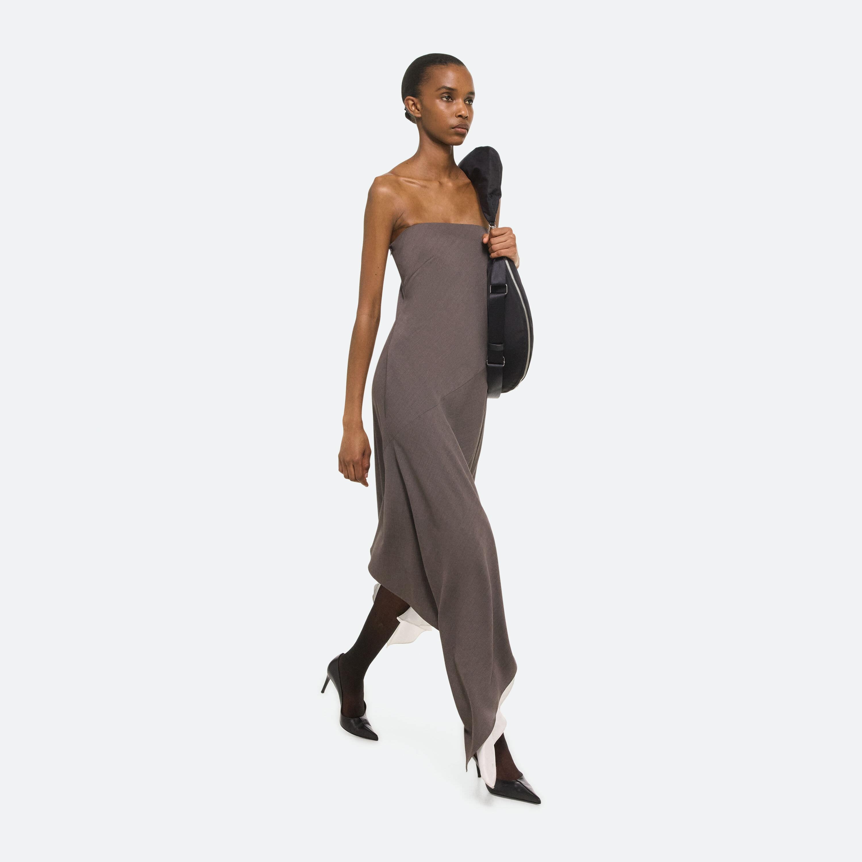 SCARF HEM DRESS - 6