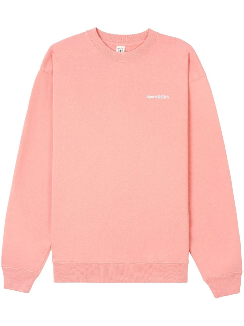 logo-print crew-neck sweatshirt 1