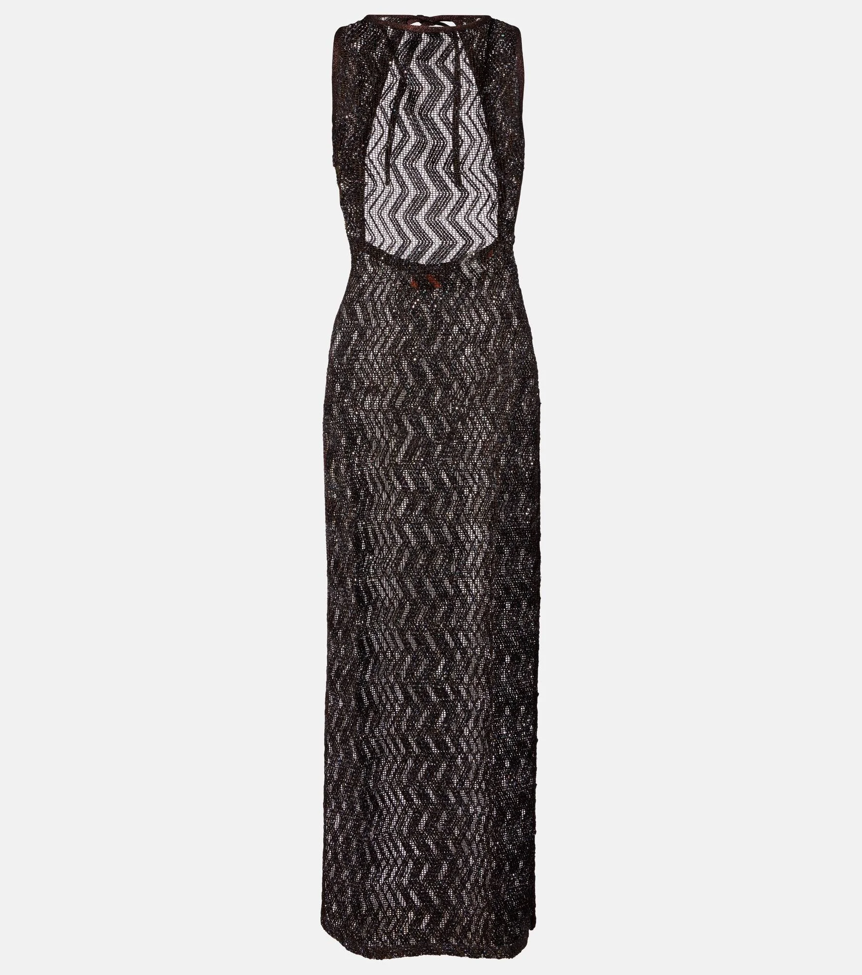 Zig Zag sequined beach cover-up - 1