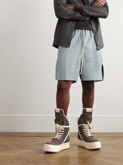 Rick Owens Mega Geobasket Leather Sneakers outlook