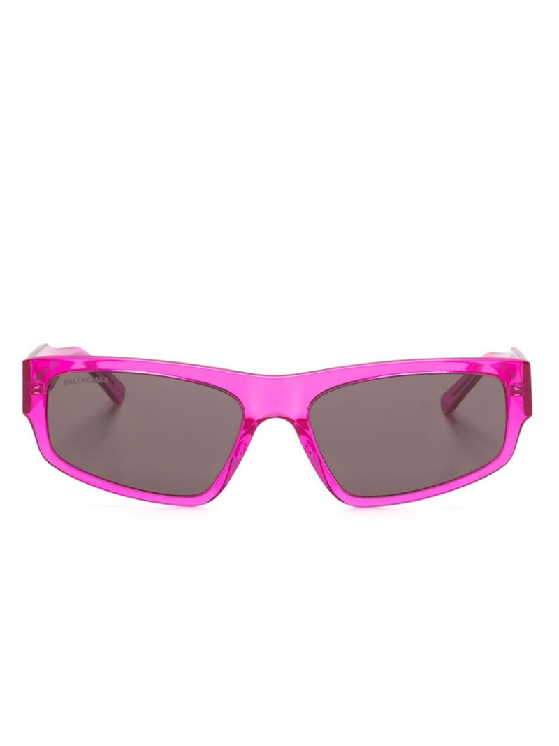 logo-print rectangle-frame sunglasses 1
