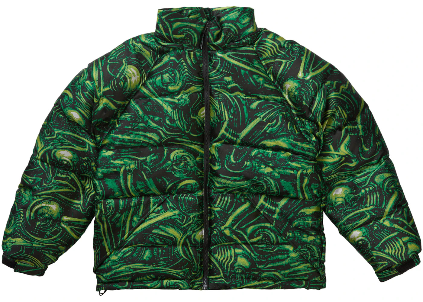 Supreme H.R. Giger Jacquard Down Puffer Jacket Green - 4