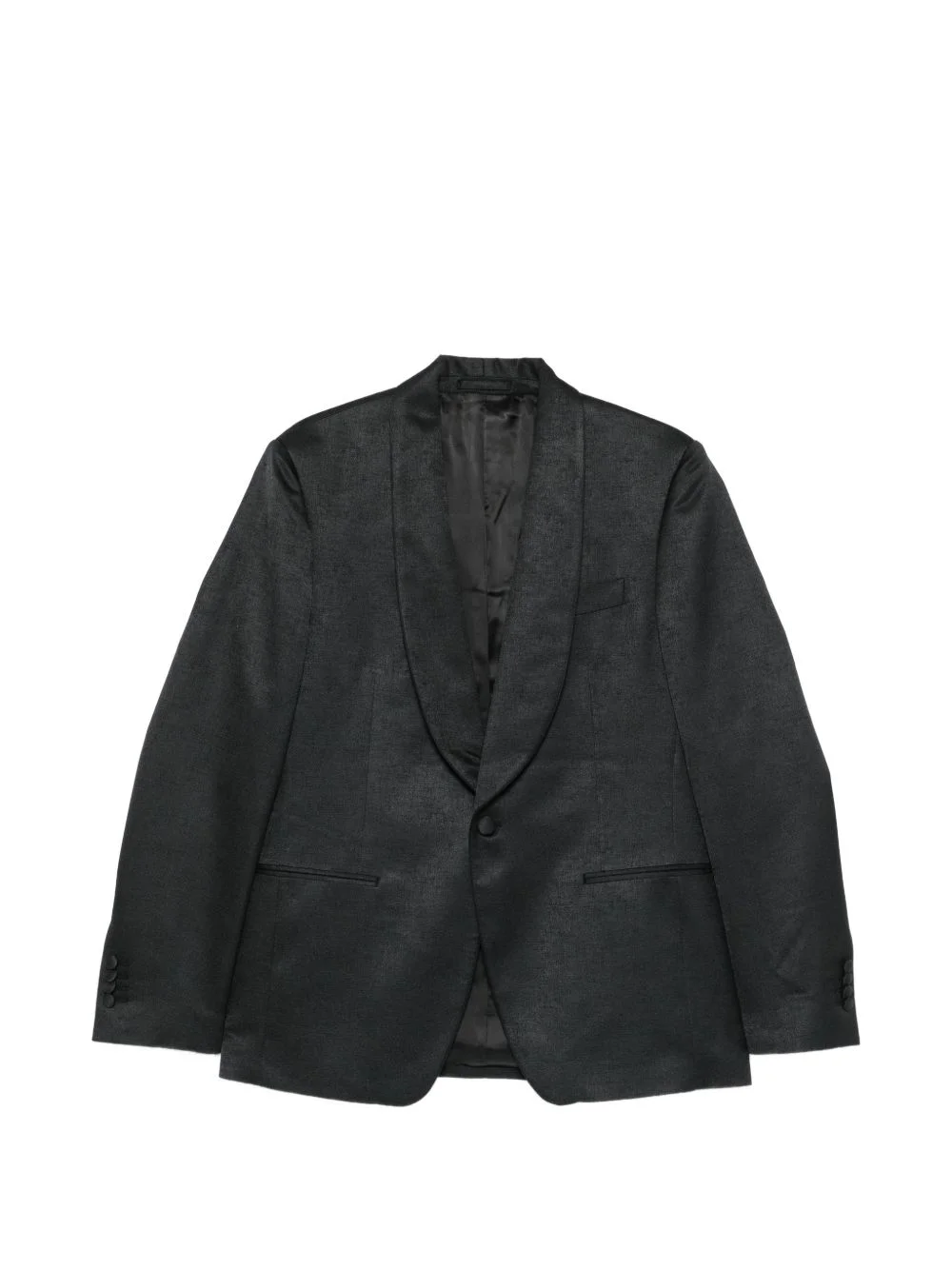 shawl-lapel single-breasted blazer - 1