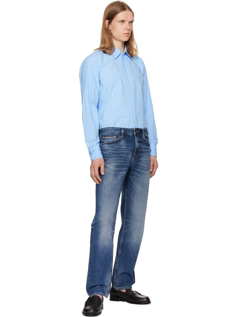 BOSS Navy Maine Regular-Fit Selvedge Denim Jeans outlook