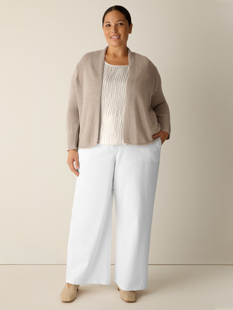 Organic Linen Cotton Cropped Cardigan 6