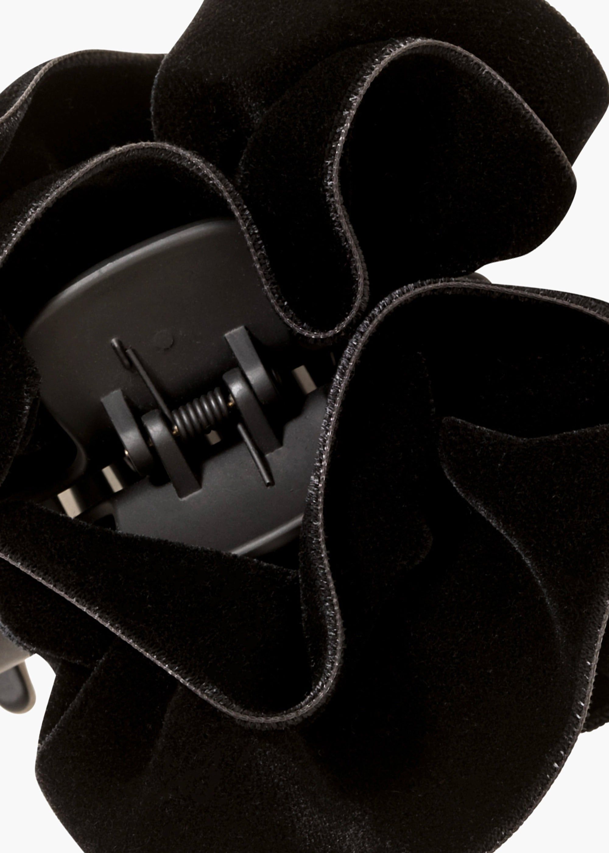 Velvet Ruffle Jaw Clip - 3