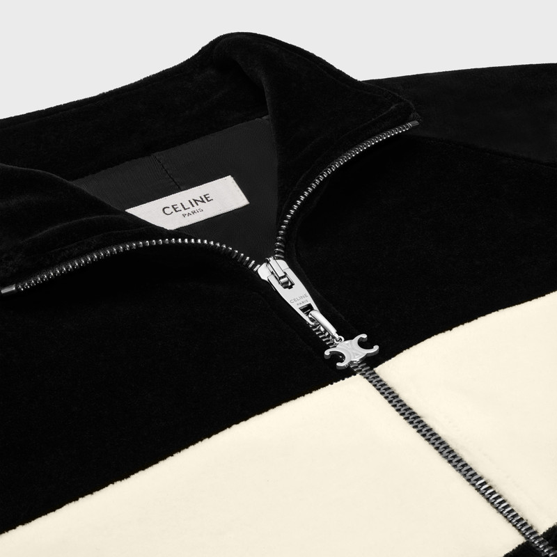 celine tracksuit jacket in velvet jersey 3