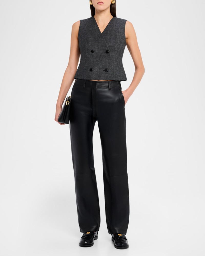 Theory Shrunken Wool Suiting Vest outlook