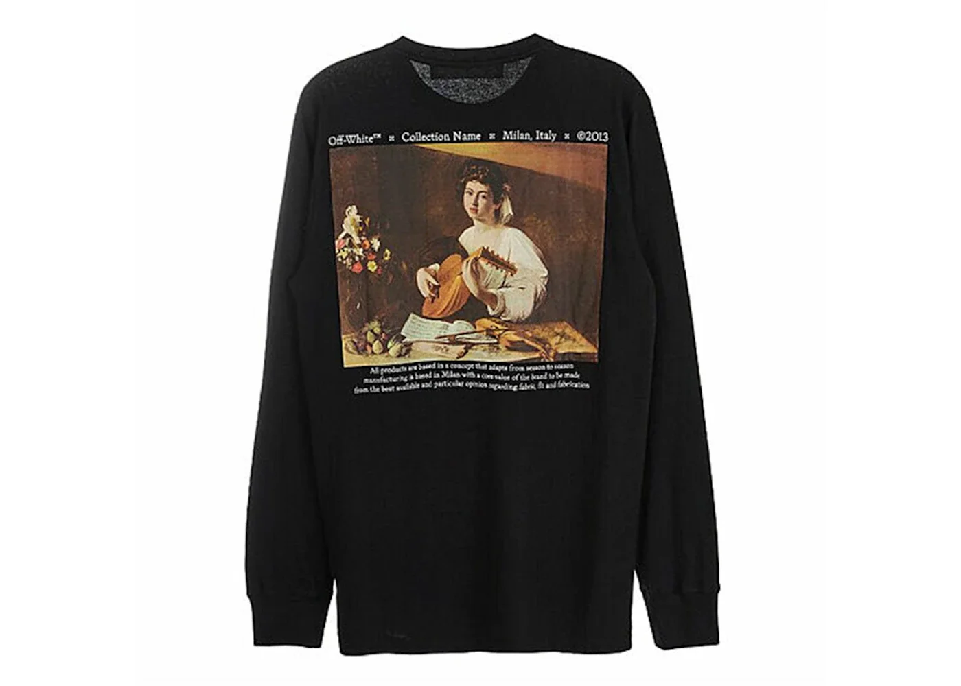 OFF-WHITE Caravaggio Lute L/S T-Shirt Black/Multi - 1