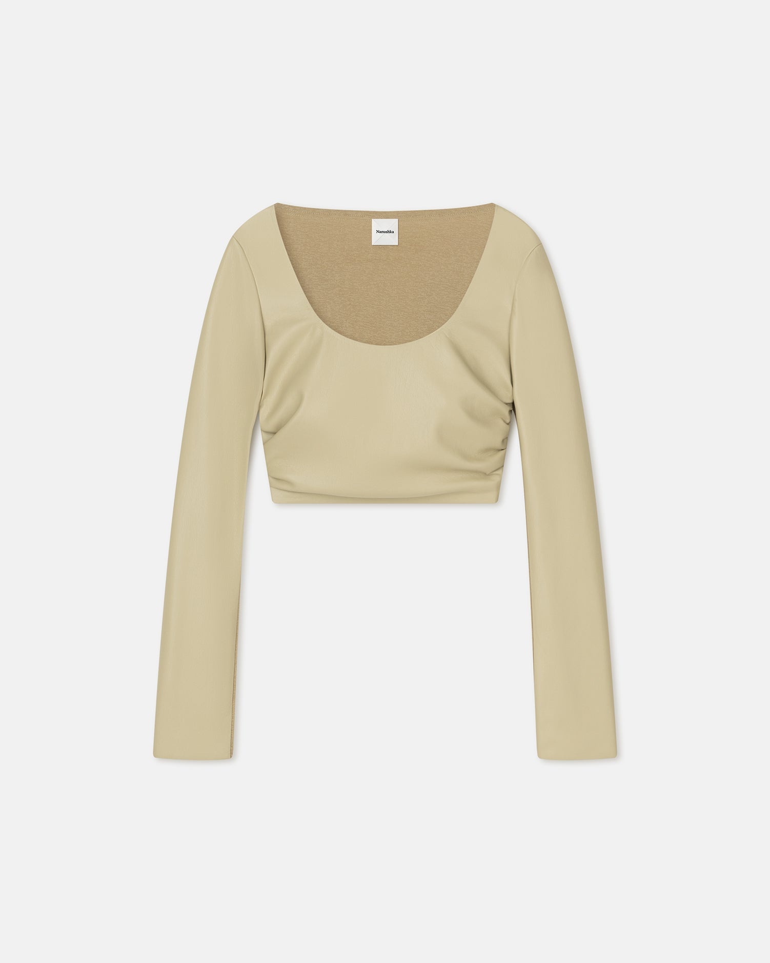 Cropped Okobor™ Alt-Leather Top - 1