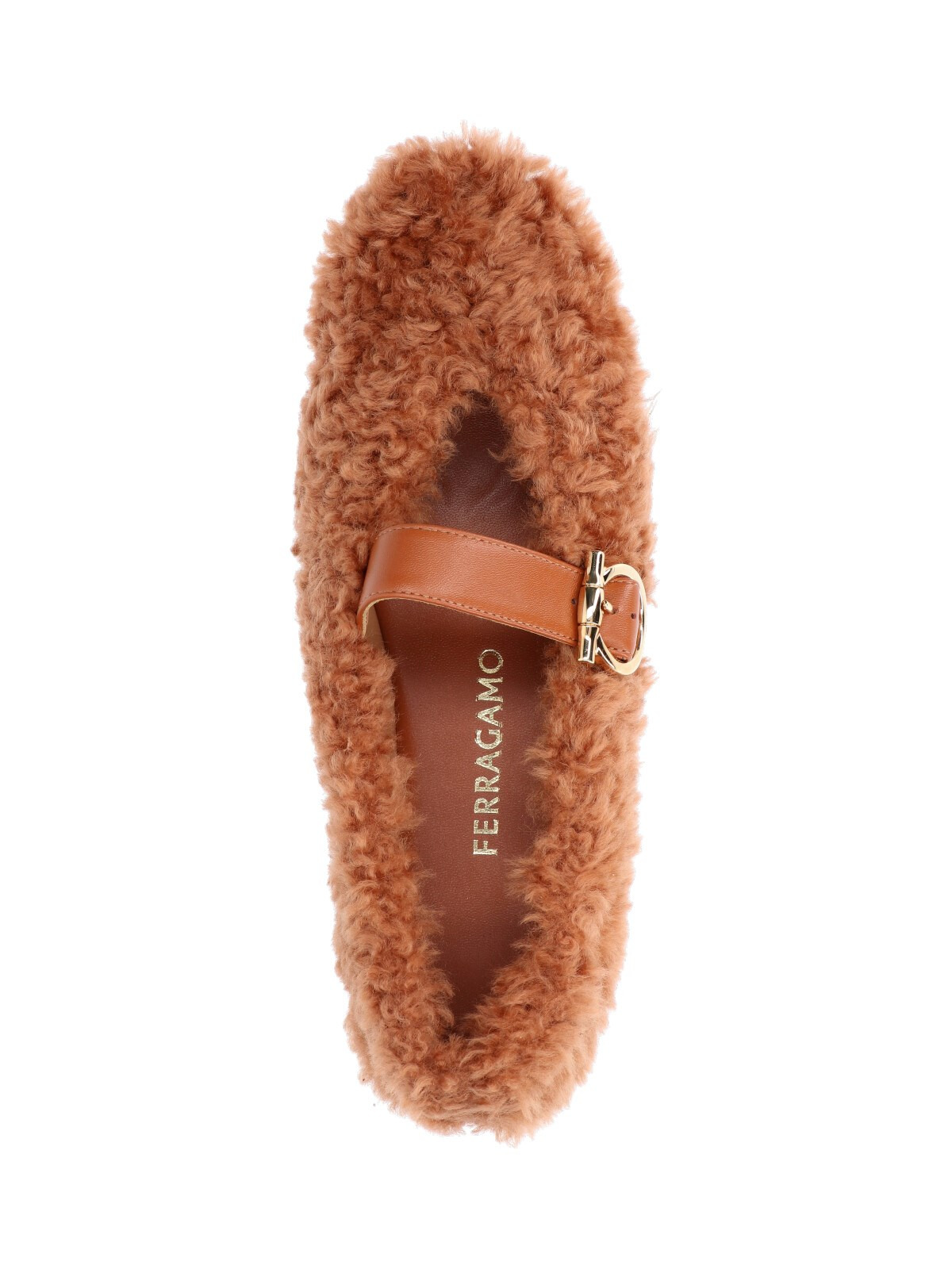 'GANCINI' SHEARLING BALLET FLATS - 5
