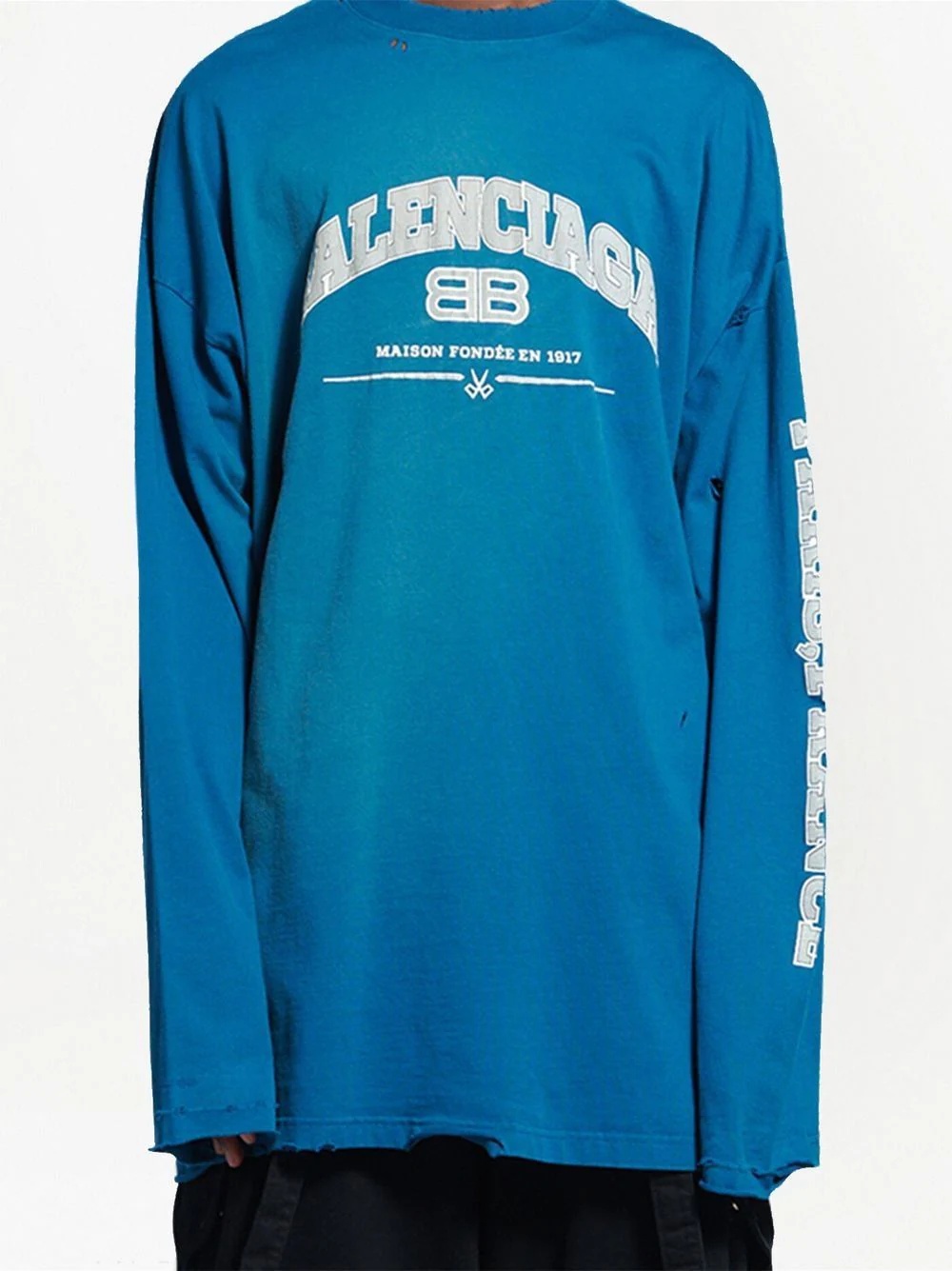 oversized long sleeve T-shirt - 5