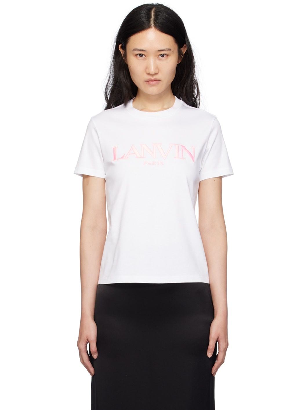 White Embroidered T-Shirt - 1