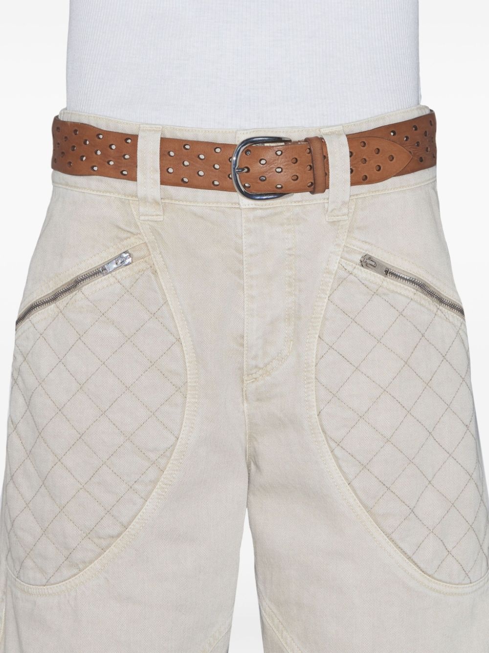 perforated-detail belt - 4