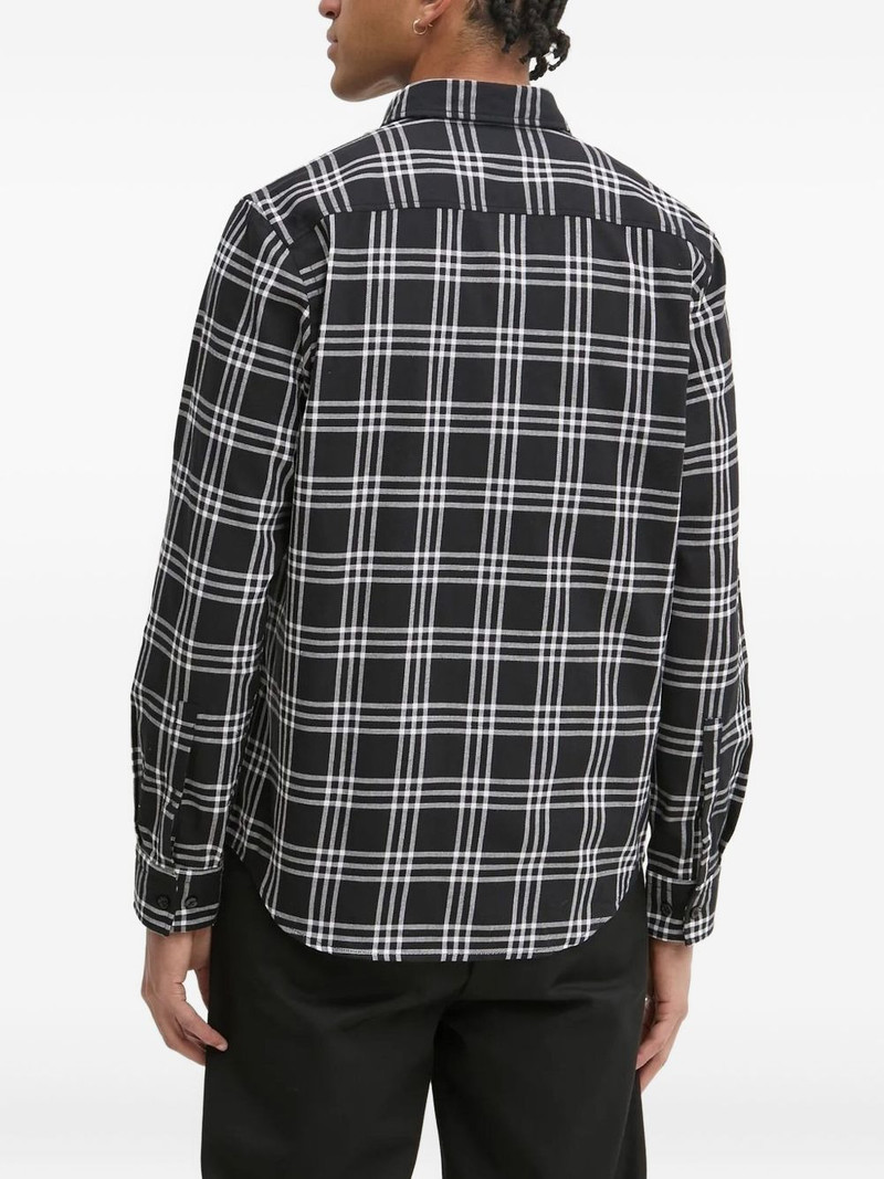 HUGO checked chest-pocket shirt outlook
