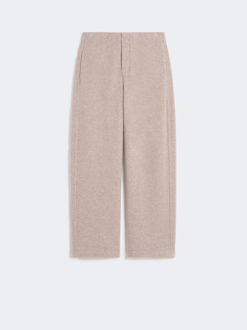 LAUDE Cashmere and wool fleece trousers - BEIGE 1