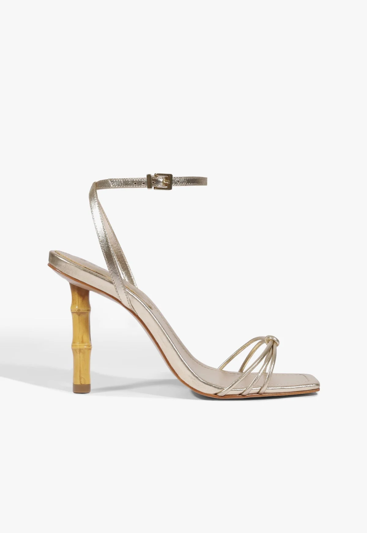 Haven Bamboo Leather Stiletto Sandal - 1