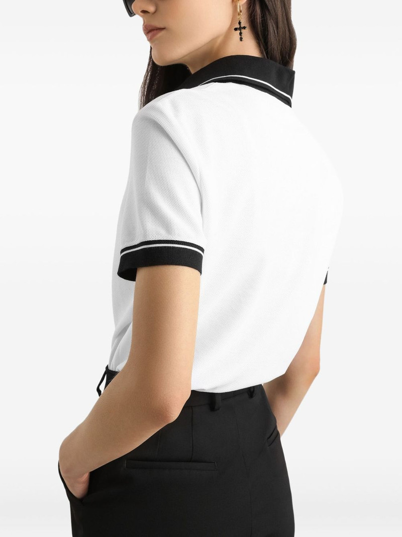 embroidered-logo polo top 4