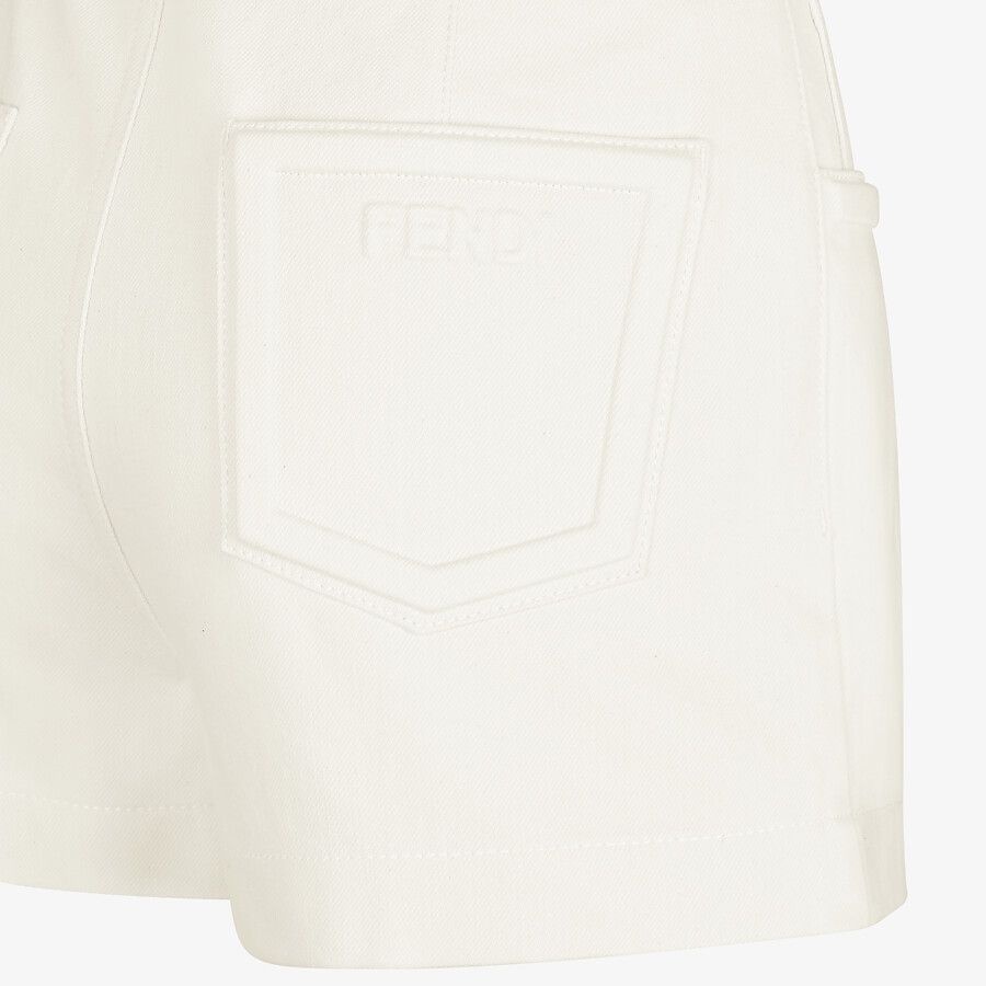 White denim shorts - 3