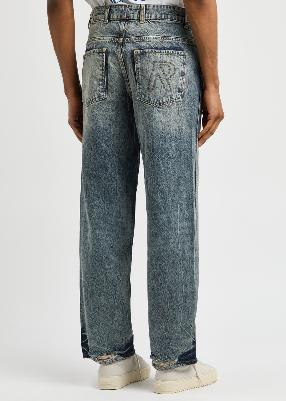 Represent R3 Distressed Wide-leg Jeans - 3