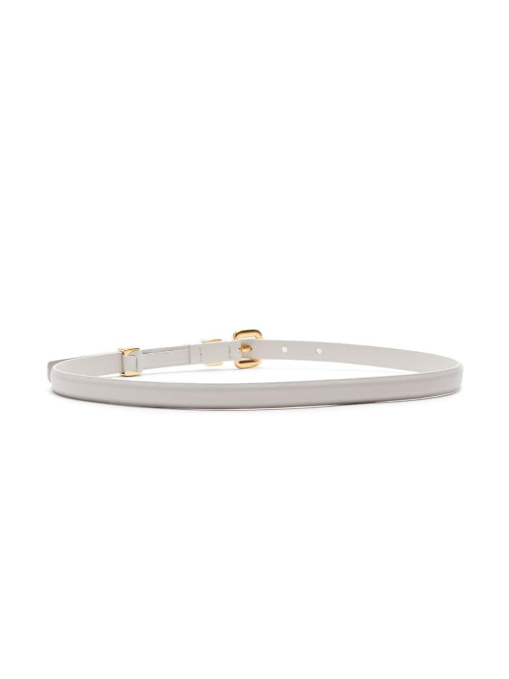 buckled leather belt - 2