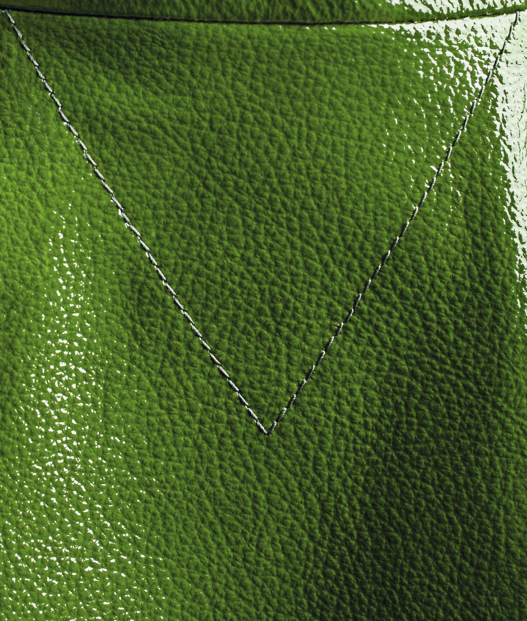lacquered leather parka - 5