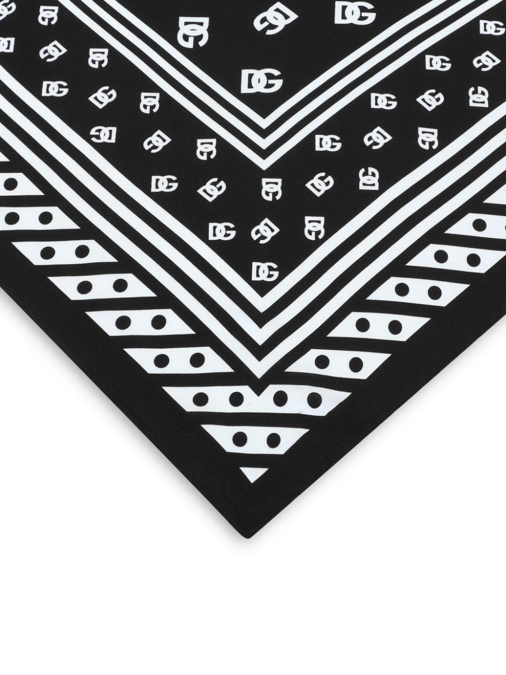 logo-print silk scarf - 2