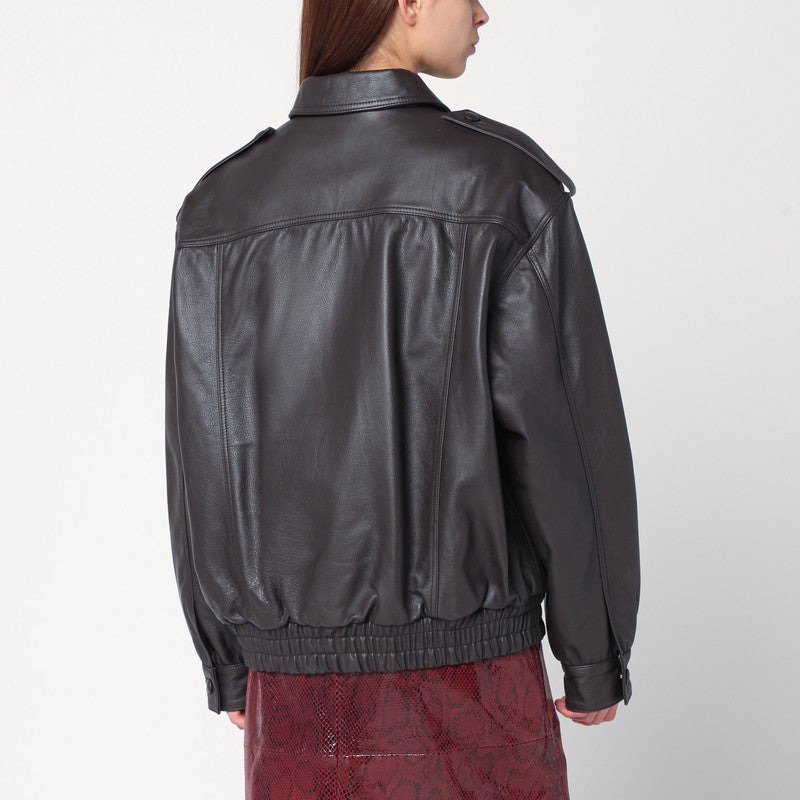 Blazé Milano Ebony leather bomber jacket - 2
