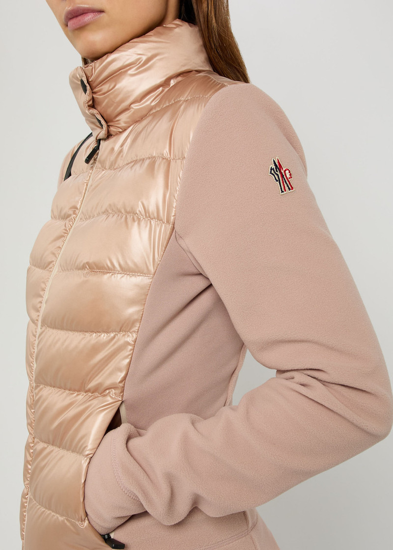 Moncler Quilted zip up Fleece Jacket 5