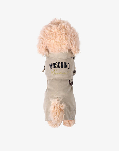 Moschino GABARDINE AND NYLON DOG COAT outlook