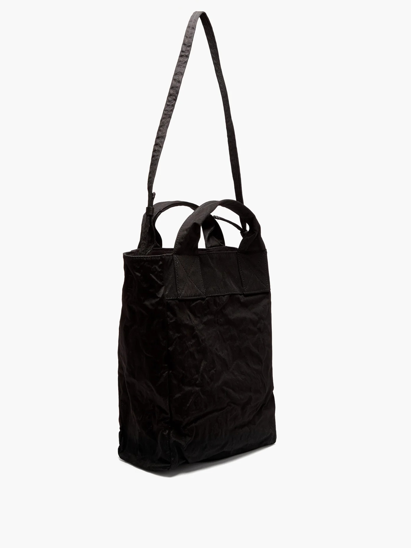 Crinkled-canvas tote bag - 4