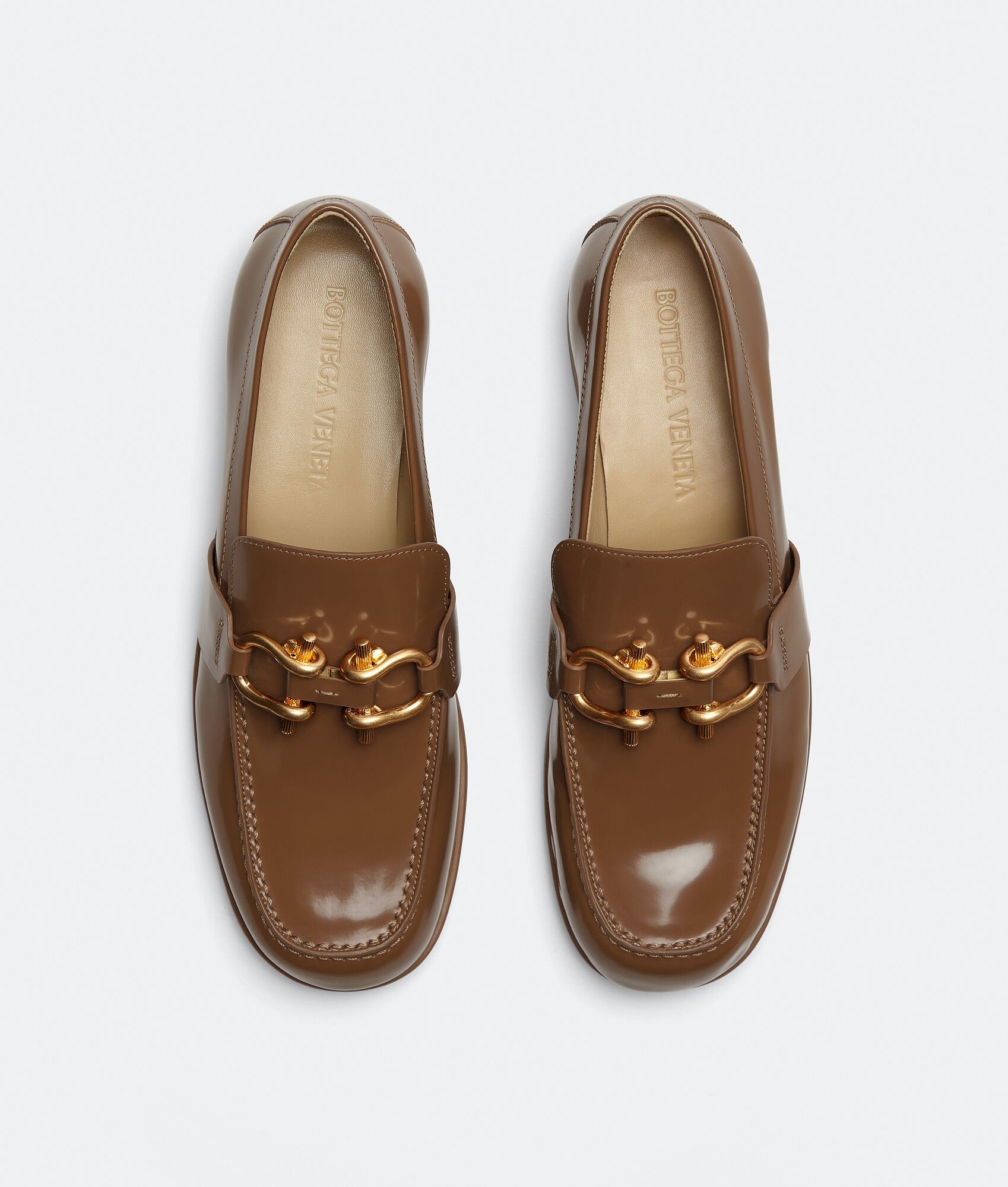 【送料&関税込】Bottega Veneta Monsieur Loafer Bottega Veneta MONSIEUR SHINY LEATHER MULE LOAFERS