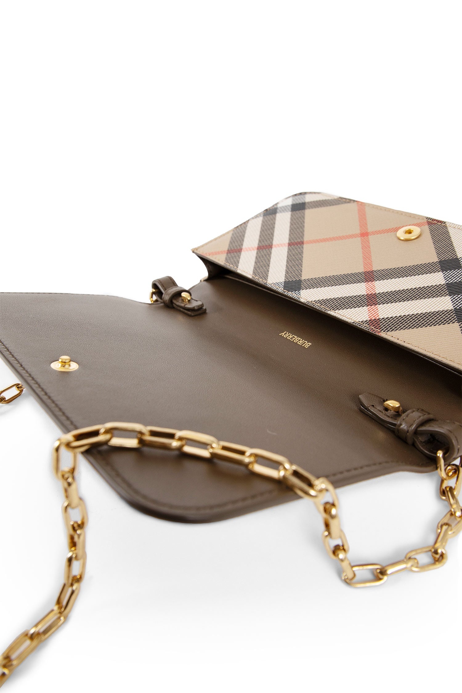 Burberry Check-Chain-Strap-Wallet | antonioli | REVERSIBLE