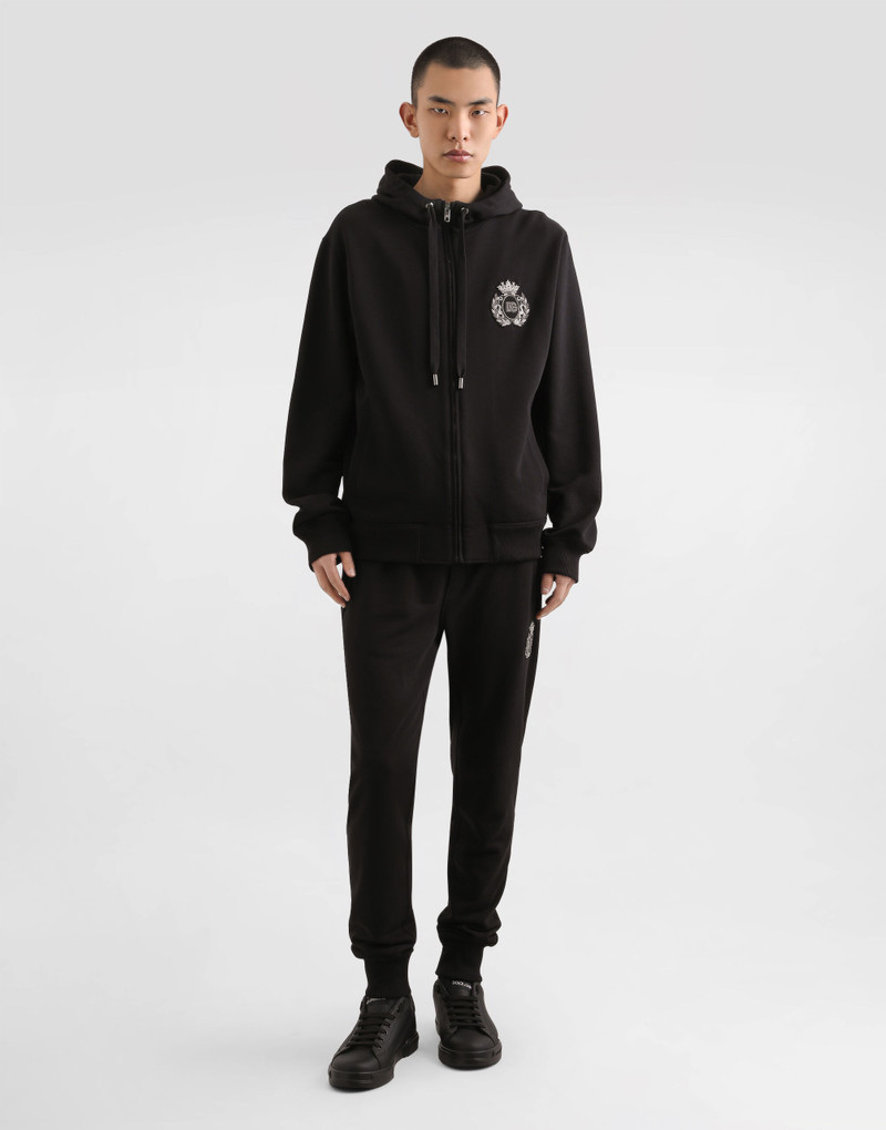 Dolce & Gabbana Cotton hoodie heraldic patch outlook
